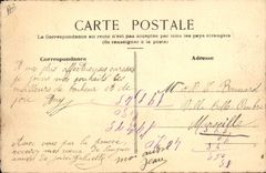 VINTAGE POSTCARD (drawing with the hand) Boats