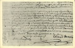 CPA Napoleon 1er Ajaccio Acted e bapteme de Napoleon 1er