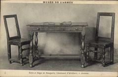 VINTAGE POSTCARD Napoleon 1st Paris Musee of the army Counts and seats of Bonaparte Lieutenant of artillery has Auxonne