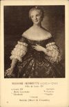 VINTAGE POSTCARD Mrs Henriette Girl of Louis XV King de France