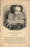 VINTAGE POSTCARD Marguerite de France Queen of Navarre Valois