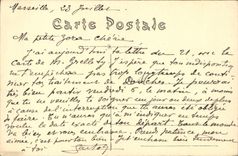 VINTAGE POSTCARD Dove Pigeon fancying the arrival of the mail Butcher