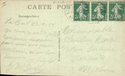 VINTAGE POSTCARD Dove Pigeon fancying Teil pigeon Ruins of a strong castle