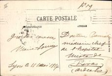 VINTAGE POSTCARD Dove Lyon Pigeon fancying pigeons of the Place of the Composts