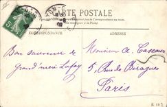 Paloma de Lyon de la paloma de la POSTAL de la VENDIMIA que desea las palomas del lugar de la fuente de los estiércoles vegetales y de Bartholdi