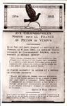 CPA Colombe Colombophilie aux colombophiles morts pour la France Verdun