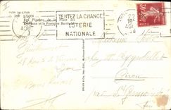 VINTAGE POSTCARD Dove Lyon Pigeon fancying pigeons of the place of the Composts and the Bartholdi fountain