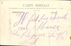 Presos de Militaria Marruecos Casablanca de la POSTAL de la VENDIMIA de los acompañamientos de Settat por el Zouaves