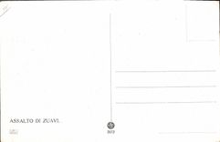 VINTAGE POSTCARD Militaria Zouaves Assalto di Zuavi