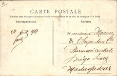 VINTAGE POSTCARD Militaria Zouaves with the camp the feeding trough Horses