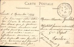 VINTAGE POSTCARD Militaria Zouave It Triple Alliance