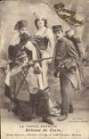 CPA Militaria Zouave La triple entente Defense de Paris 