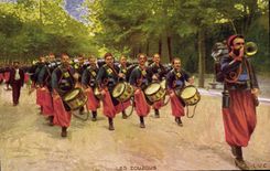 CPA Militaria Zouaves Les Zouzous Trompette Tambour