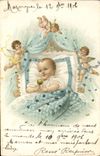 CPA Fantaisie Enfant Bebe Anges