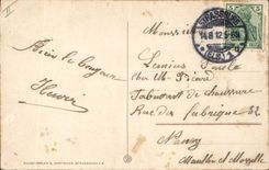 CPA Fantaisie Enfant Bebe Strasbourg Cigogne