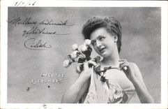 VINTAGE POSTCARD Fantasy Woman Theater Marthe Alexandre