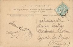 VINTAGE POSTCARD Fantasy Woman Theater Paule Andral