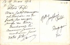 CPA Negre Enfant de couleur Chien