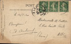 Niño de Negre de la POSTAL de la VENDIMIA del color usted a usted baña esta mañana de Juliette