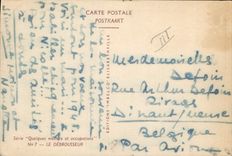 VINTAGE POSTCARD Negro Coloured man the debroussor Africa