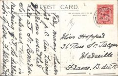 Niño del negro de la POSTAL de la VENDIMIA del color I tan solo