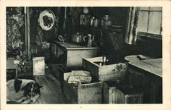 VINTAGE POSTCARD apartments of the missionary Mary' S Polar Alaska Igloo