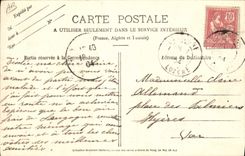 VINTAGE POSTCARD Auvergne Folklore The bourree of Velay