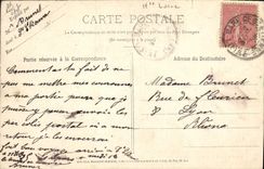 CPA Folklore Auvergne La Bourree du Velay