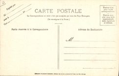 CPA Folklore Auvergne La Bourree 