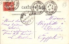 CPA Folklore Auvergne La Bourree 