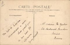 CPA Bateau (dessin a la main) En poste L'Espoir