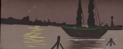 CPA Bateau (dessin a la main) 