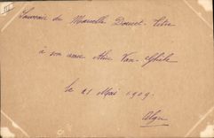 CPA Fleurs (dessin a la main) 