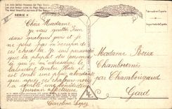 Iglesia de parroquia de Irún de la POSTAL de la VENDIMIA (dibujo con la mano)