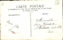 CPA Fleurs (dessin a la main) 