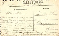 CPA Fleurs (dessin a la main) 