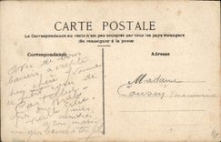 VINTAGE POSTCARD House (drawing with the hand)