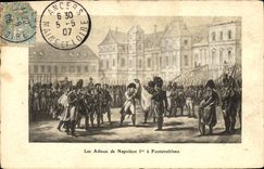 CPA Napoleon 1er Les adieux a Fontainebleau