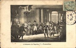 CPA Napoleon 1er L'abdication a Fontainebleau