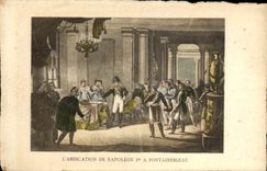 CPA Napoleon 1er L'abdication a Fontainebleau