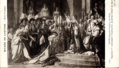 CPA Napoleon 1er Musee du Louvre Paris Napoleon couronnant l'imperatrice Josephine