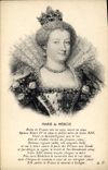 CPA Marie de Medicis Reine de France