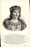 Rey de Francia de louis XII de la POSTAL de la VENDIMIA