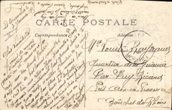 CPA Militaria Zouaves en embuscade pres de Noyon 