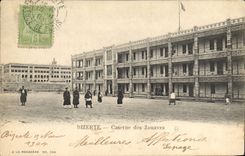 Cuarteles de Militaria Túnez Bizerte de la POSTAL de la VENDIMIA del Zouaves