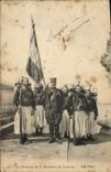 CPA Militaria Le drapeau du 3eme regiment de Zouaves