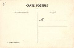 La POSTAL Militaria Marrakesh Marruecos Etendard de la VENDIMIA quita por Spahis con el EL Hiba del aspirante