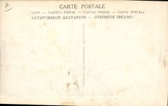 Spahis de Militaria de la POSTAL de la VENDIMIA que saludan el sable la bandera que pasa