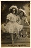 VINTAGE POSTCARD Theater Woman Reba & Inez Kauffmann