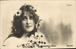 VINTAGE POSTCARD Theater Woman Olympia Miryan' S Clement
